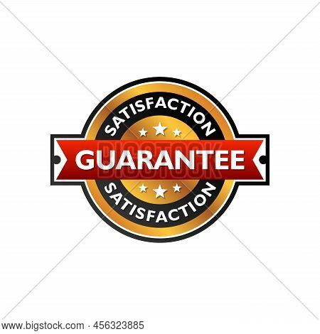 Guarantee Gold Vector Stamp Isolated On White Background. Vector Illustration Eps.8 Eps.10