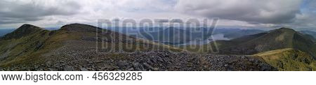 A View Of The Rugged And Remote Mountains Of Gleouraich And Spidean Mialach Above Loch Quoich In The