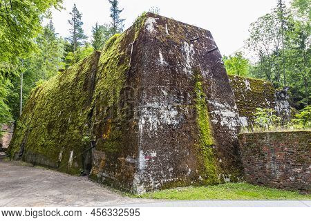 Shelter For Quests In Wolfs Lair. Former War Headquarters Of Adolf Hitler In Poland