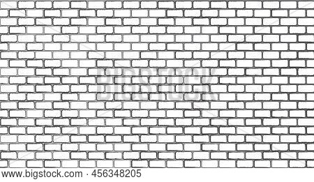 Old Brick Wall Background. Vector Pattern Illustration Design