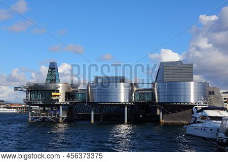 Stavanger, Norway - July 20, 2020: Norwegian Petroleum Museum In Stavanger, Norway. Stavanger Is The