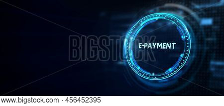E-payment. Digital Money Online Banking Financial Technology Concept. 3d Illustration