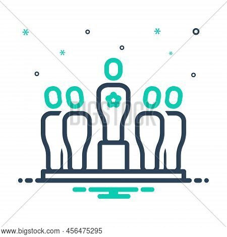 Mix Icon For Impressive Powerful Influential Effective Important Notable Splendid Audience People