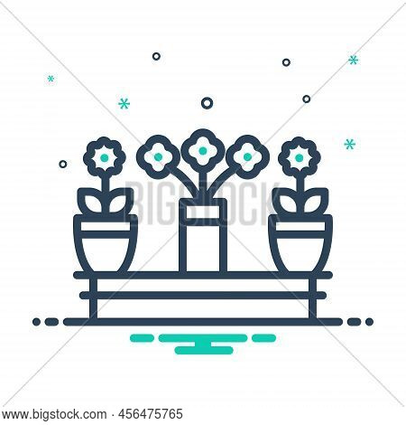 Mix Icon For Florist Gardener Flower-shop Bouquet Decorative Flower Flower-dealer Floriculturist Orc
