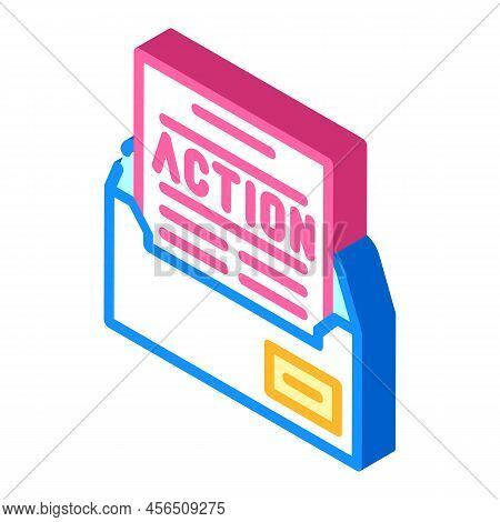Email Message Engagement Isometric Icon Vector. Email Message Engagement Sign. Isolated Symbol Illus