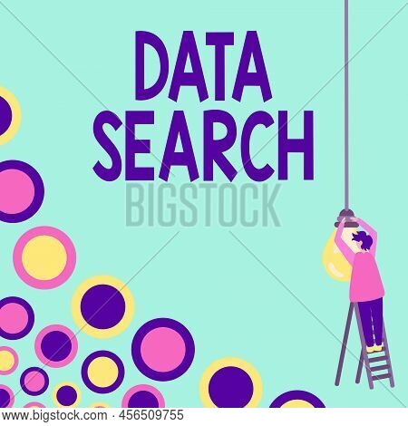 Text Showing Inspiration Data Search. Conceptual Photo Gathers And Reports Information Contains Spec