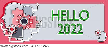 Writing Displaying Text Hello 2022. Business Concept Hoping For A Greatness To Happen For The Coming