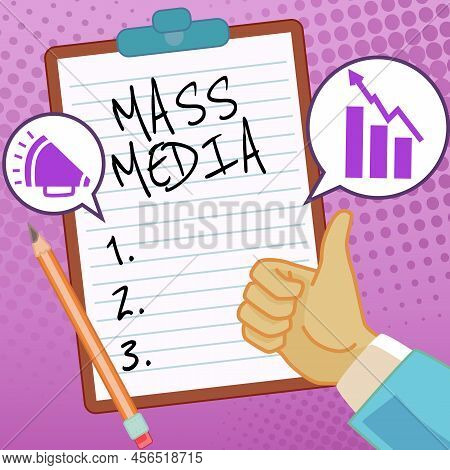 Inspiration Showing Sign Mass Media. Business Idea Group Showing Making News To The Public Of What I