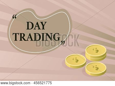 Writing Displaying Text Day Trading. Business Overview Securities Specifically Buying And Selling Fi