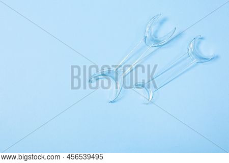 Set Of Several Retractor Dental Lip Retractor Access To The Oral Cavity. Wide Mouth Opening For A De