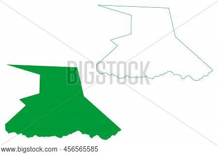 Antas Municipality (bahia State, Municipalities Of Brazil, Federative Republic Of Brazil) Map Vector