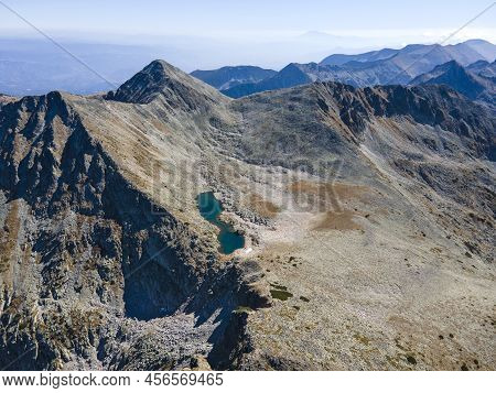Aerial View Of Pirin Mountain Near Polezhan Peak, Bulgaria