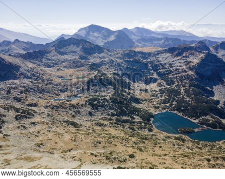 Aerial View Of Pirin Mountain Near Polezhan Peak, Bulgaria