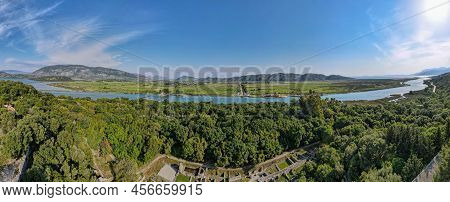 Drone View At The Roman Archaeological Site Of Butrinto In Albania