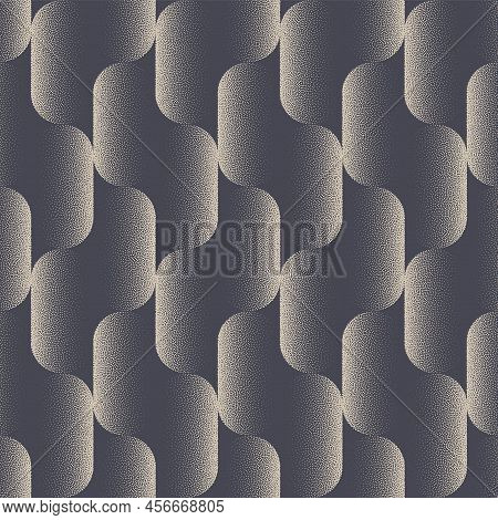 50s 60s 70s Retro Fashion Catchy Seamless Pattern Vector Waveform Abstract Background. Classy Fashio