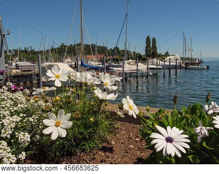 at the lake constance near meersburg in germany
