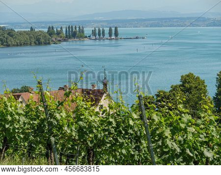 at the lake constance near meersburg in germany