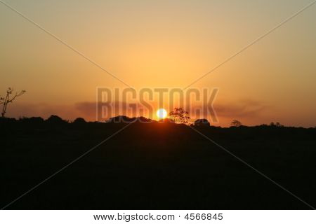 Solnedgang i Brasil