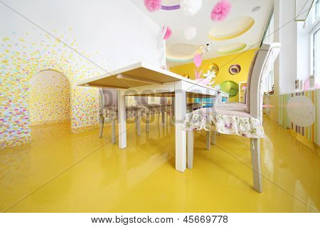 Moskova - 1 Ağustos: Şirin çocuk odası Café Anderson yakın Sokol metro istasyonu, 1 Ağustos 2012 mo