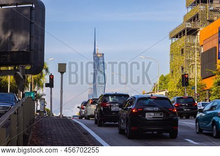 Kuala Lumpur, Malaysia - June 8, 2022: The New Second Tallest Building In The World, Merdeka 118. Th