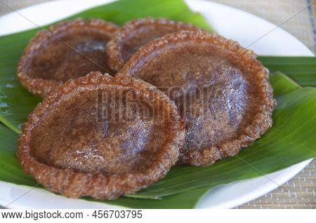 North Borneo Home Made Traditional Kuih Penjaram Cake. Sabah Malaysia Traditional Dessert.
