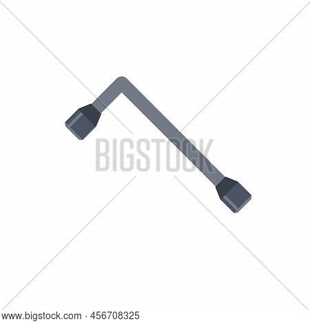 Socket Wrench. Tool For Car Repair. Unscrewing Parts. Flat Illustration