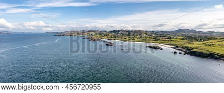 Aerial View Of The Great Pollet Sea Arch, Fanad Peninsula, County Donegal, Ireland
