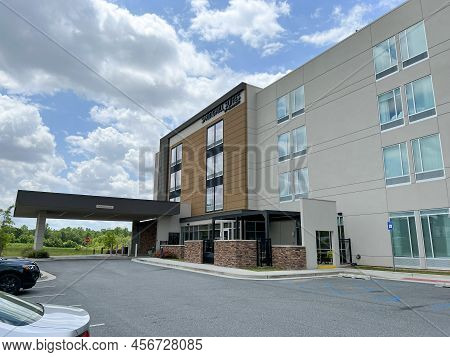 The Exterior Of A Springhill Suites By Marriott In Tifton, Georgia.