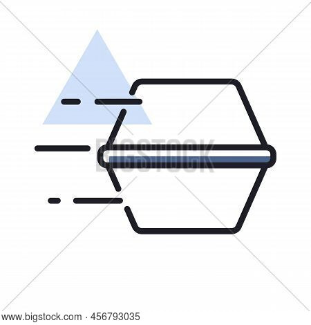 Food Box Vector Isolated Icon. Delivery Sign. Graph Symbol For Cooking Web Site And Apps Design, Log