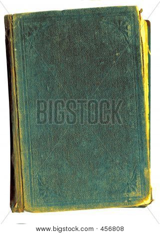 Grunge Book Background In Green (isolated On White)