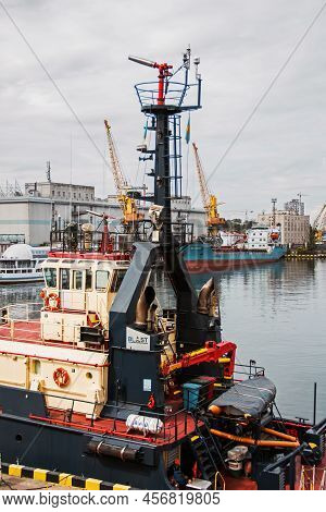 Odessa, Ukraine - September 5, 2021: A Ship In The Odessa Sea Port
