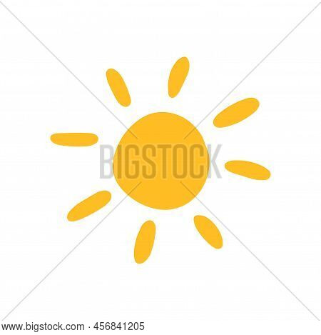Set Of Colorful Ellements Isolated On A White Background. Collection Of Summer Nature Ellements For 
