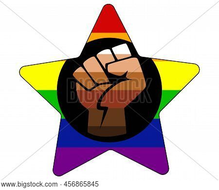 Qtpoc, Qpoc Lgbt Flag. For People Who Are Non-caucasian Meaning Qtpoc Includes Black, Latinx, Asian,