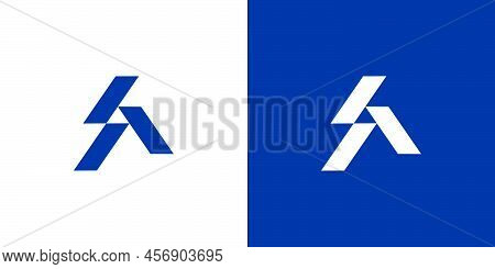 Modern And Elegant Sa Initials Abstract Logo Design