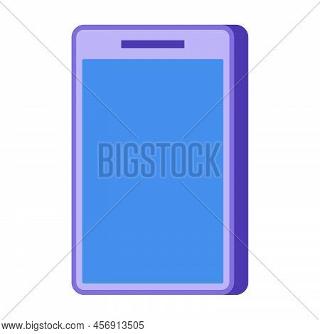 Smartphone Vector Technology Mobile Design Illustration. Phone Screen Device Isolated White And Disp