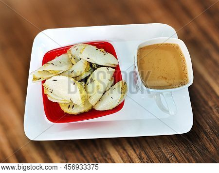 Indian Snacks Food Steamed Rice Flour Phara (fara) For Fast Of Karwa Chauth In India