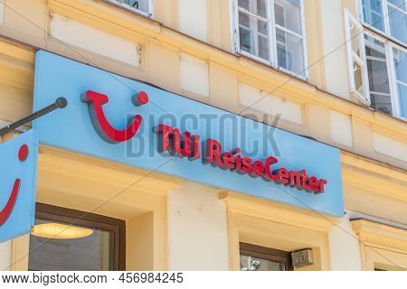 Bratislava, Slovakia - May 31, 2022: Emblem Of Tui Reise Center.