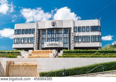 Bratislava, Slovakia - May 31, 2022: The National Council Of The Slovak Republic (slovak: Narodna Ra