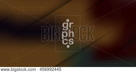 Dark Brown Vector Colorful Blur Backdrop. Colorful Illustration In Halftone Style With Gradient. Sma