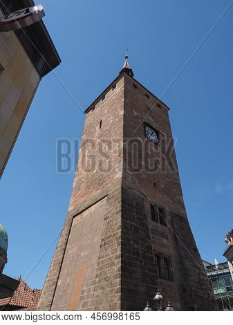 Weisser Turm White Tower In Nuernberg
