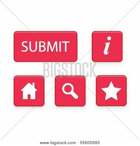 Set Of Web Buttons