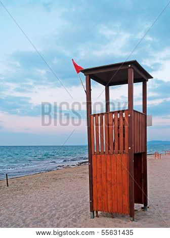 Lifeguard Tower In Platamona