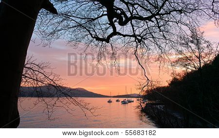 Sunset over Lake Windermere