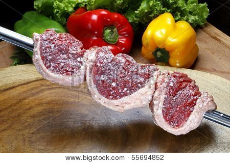 Picanha, traditional Brazilian barbecue. 