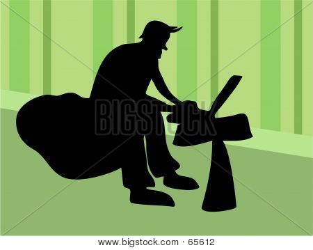 Laptop arbetare
