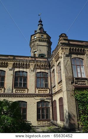 KIEV, UKRAINE - 26 MAY 2014:Historica area of the campus of Polytechnic University. May 26 , 2014 in Kiev, Ukraine