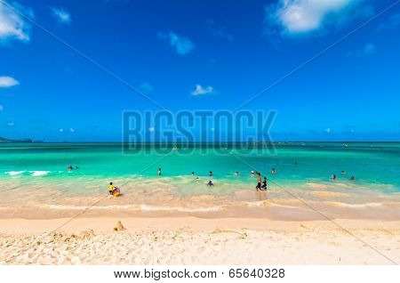 tropical paradise Kailua Beach in Oahu, Hawaii