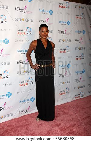 LOS ANGELES - OCT 13:  Kearran Giovanni arrives at the Susan G. Komen 'Designs for the Cure' Gala at Millennium Biltmore Hotel on October 13, 2012 in Los Angeles, CA