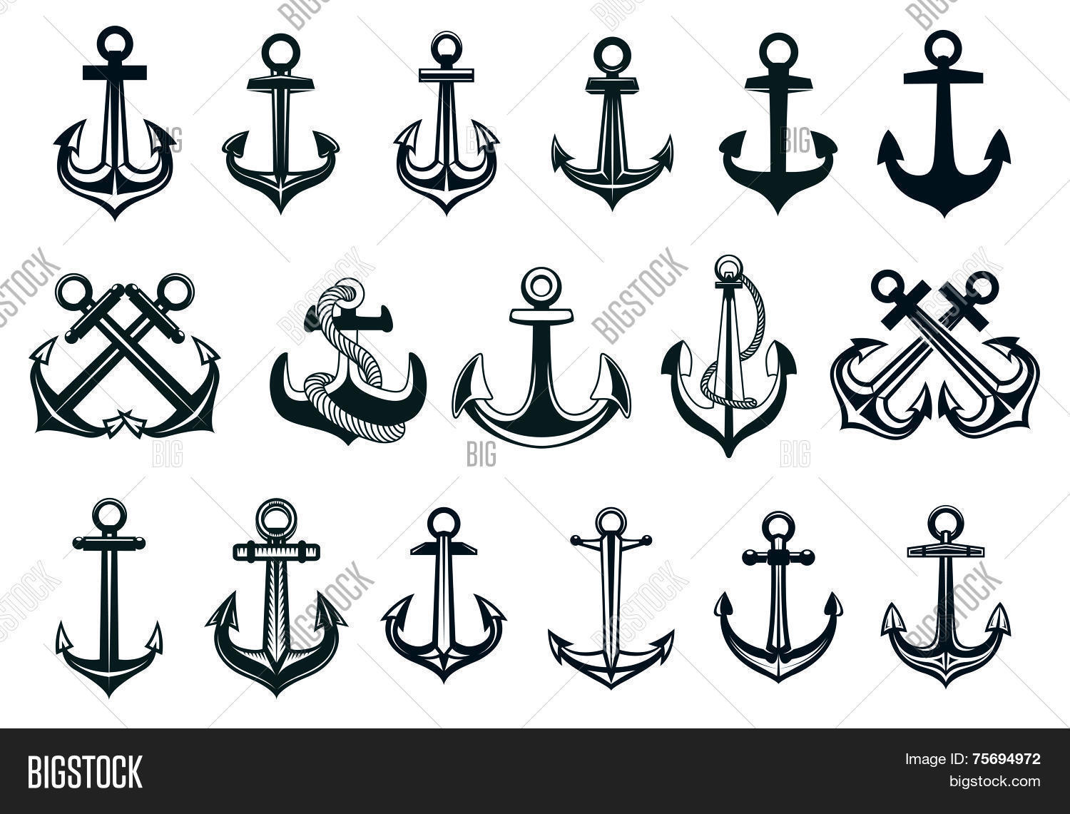 Heraldic Set Ships Vector & Photo (Free Trial) Bigstock