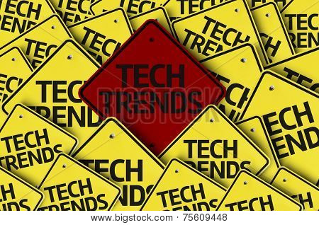 Tech Trends written on multiple road sign 